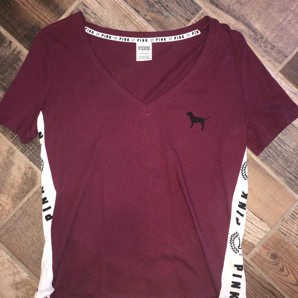 Victoria’s Secret PINK Logo Vneck tee